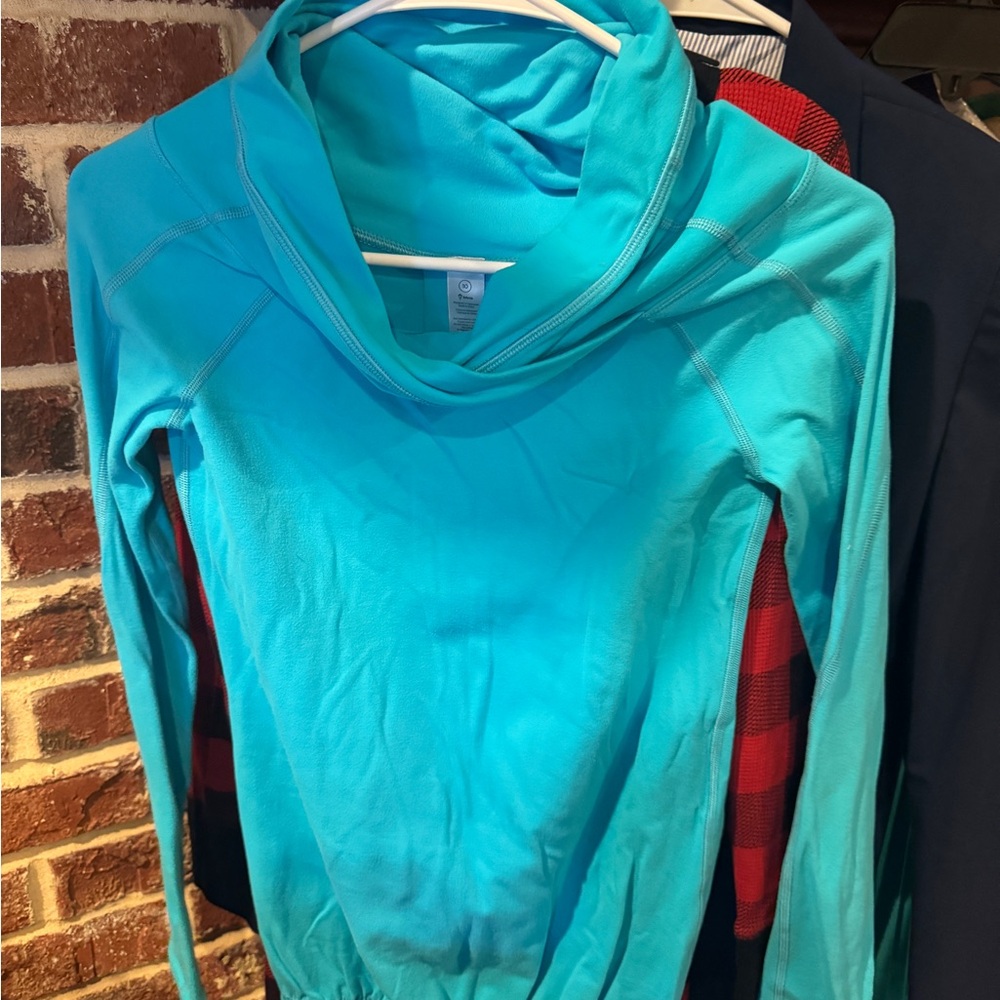 Ivivva Bright Blue Cowl Neck Sweater